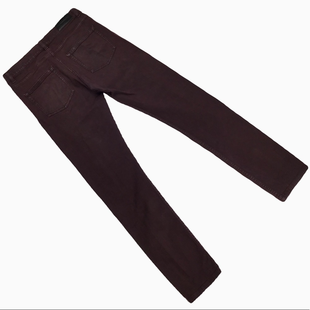 𝅺The Kooples Jeans Slim Straight Burgundy Sz 30